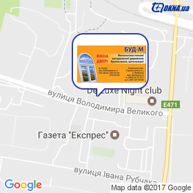 БУД - М на мапі БУД - М на мапі