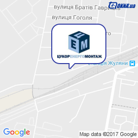 Цукоренергомонтаж на мапі