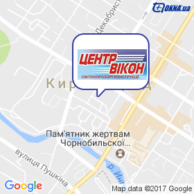 Центр окон на карте Центр окон на карте