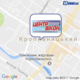 Центр вікон на мапі Центр вікон на мапі