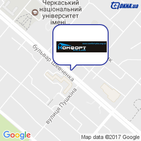 Комфорт плюс на мапі Комфорт плюс на мапі