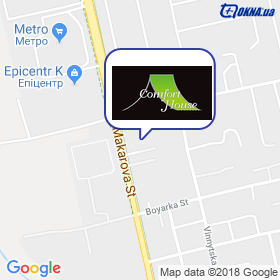 Comfort House on the map Comfort House on the map