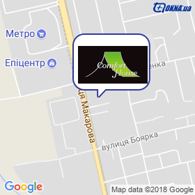 Comfort House на мапі Comfort House на мапі