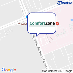 КомфортЗон на мапі КомфортЗон на мапі