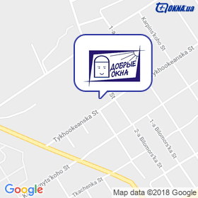 Dobrye okna on the map Dobrye okna on the map