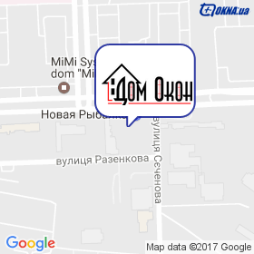 Дім Вікон на мапі Дім Вікон на мапі