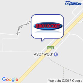 ВІКНОСВІТ (Довгаль В.В. ФОП) на мапі ВІКНОСВІТ (Довгаль В.В. ФОП) на мапі