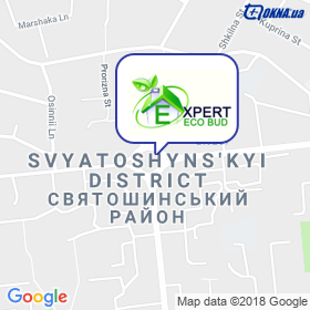 Ekolohichnyy Budivelnyy Expert on the map Ekolohichnyy Budivelnyy Expert on the map