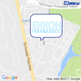 ЕККОН продпласт на мапі