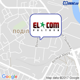 ЕЛКОМ Полтава на мапі