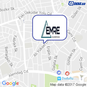 Emre Aluminium (ТМ HUUN) на мапі Emre Aluminium (ТМ HUUN) на мапі