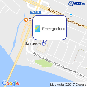 Енергодім на мапі Енергодім на мапі