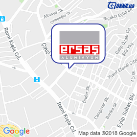 ERSAS ALUMINYUM on the map ERSAS ALUMINYUM on the map