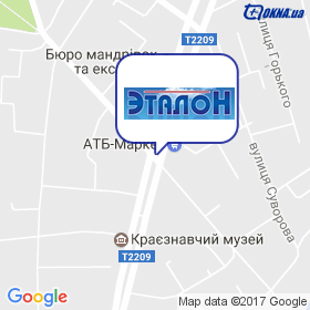 Эталон на карте Эталон на карте