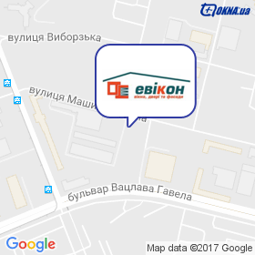 Эвикон, ТМ Є-Вікна на карте Эвикон, ТМ Є-Вікна на карте