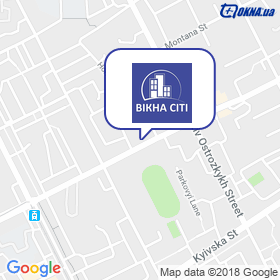 Okna City on the map Okna City on the map