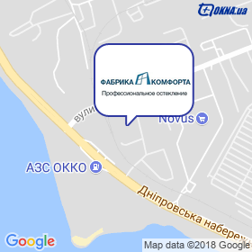 Фабрика Комфортy на мапі Фабрика Комфортy на мапі