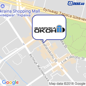Fabryka okon on the map Fabryka okon on the map