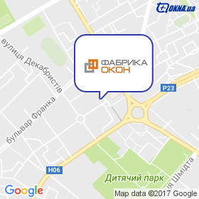 Фабрика Вікон на мапі Фабрика Вікон на мапі