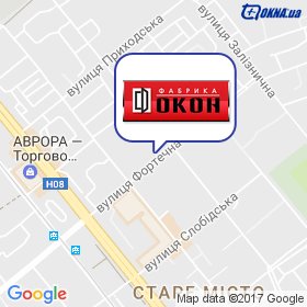 Фабрика Вікон на мапі