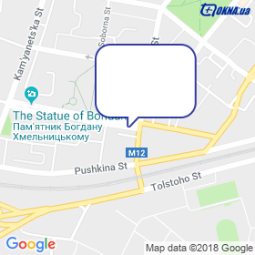 Float-tsentr Khmel'nytskyy on the map Float-tsentr Khmel'nytskyy on the map
