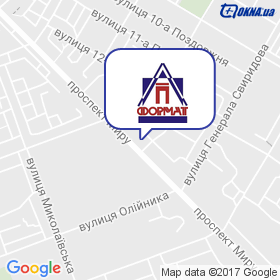 Формат на карте