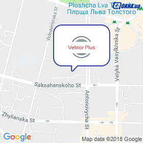 Vektor plyus on the map Vektor plyus on the map