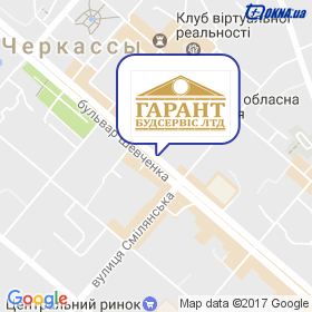 ГАРАНТБУДСЕРВИС ЛТД на карте ГАРАНТБУДСЕРВИС ЛТД на карте