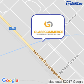 Гласкомерц на мапі Гласкомерц на мапі