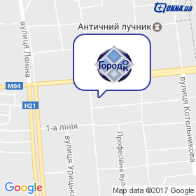 Городок на мапі Городок на мапі
