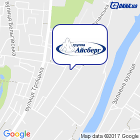 Група Айсберг на мапі Група Айсберг на мапі