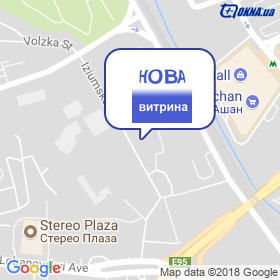 Nova vitryna on the map Nova vitryna on the map