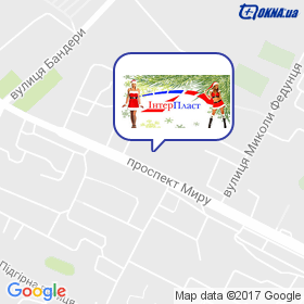 ІНТЕРПЛАСТ на мапі ІНТЕРПЛАСТ на мапі