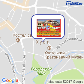 Хуст-Пласт на карте