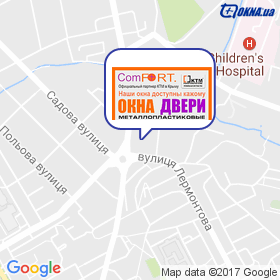 КОМФОРТ на мапі КОМФОРТ на мапі