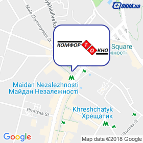 Komfort vikno on the map Komfort vikno on the map