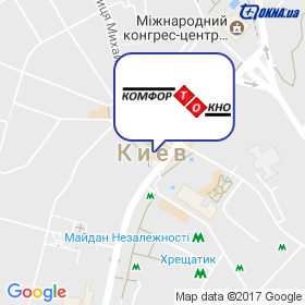 Комфорт окно на карте Комфорт окно на карте