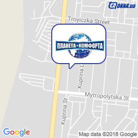 Planeta komforta on the map Planeta komforta on the map