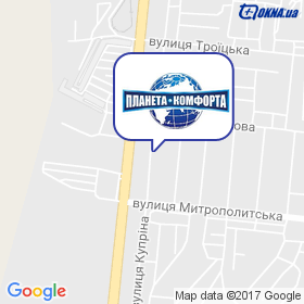 Планета комфорту на мапі