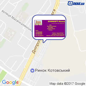 КОМФОРТ-House  на мапі КОМФОРТ-House  на мапі