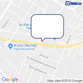 Okna Korsa - Kyrovohrad on the map Okna Korsa - Kyrovohrad on the map