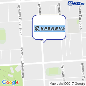 Кремень, МЧП на карте Кремень, МЧП на карте