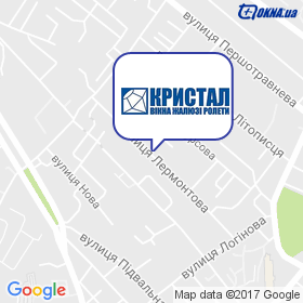 Крістал на мапі