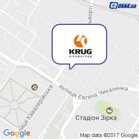Круг-Кіровоград на мапі Круг-Кіровоград на мапі