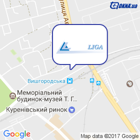 Ліга-Вин на мапі Ліга-Вин на мапі