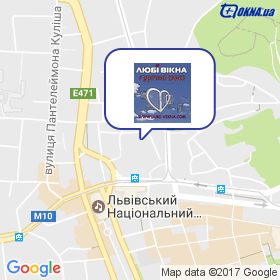 Любі Вікна на карте Любі Вікна на карте