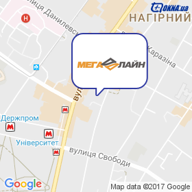 МЕГАЛАЙН на мапі МЕГАЛАЙН на мапі