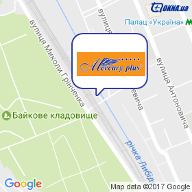 Меркурій Плюс на мапі Меркурій Плюс на мапі