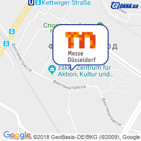 Messe Düsseldorf GmbH на карте Messe Düsseldorf GmbH на карте