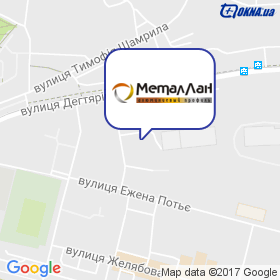 Металлан на мапі Металлан на мапі